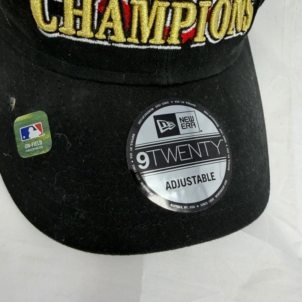 New Era Texas Rangers 2023 World Series Champions 9TWENTY Adjustable Hat Black